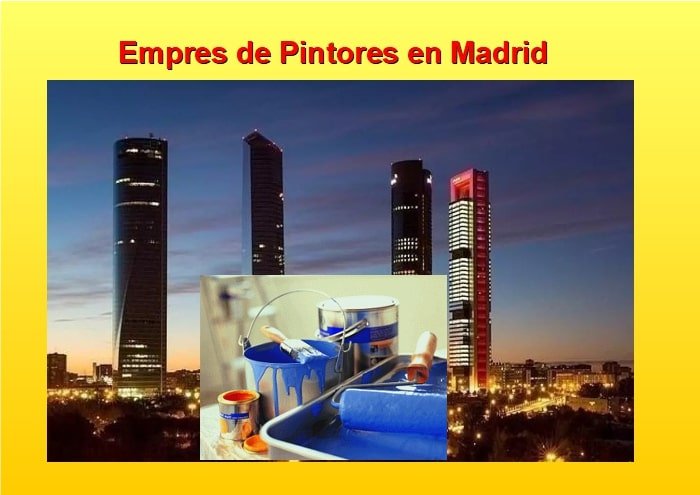 Empresa de Pintores en Madrid Capital